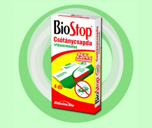 BIOSTOP  csótánycsapda    4 db-os, Irtószer, mászó/csapda