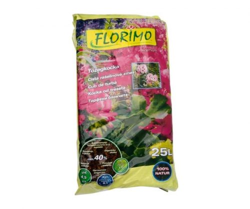 FLORIMO Tőzegkocka /pH 4-4,5/     25/1, Spec. műtr., virágföld-tőzeg