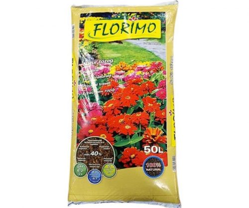 FLORIMO Tőzeg natur    50/1, Spec. műtr., virágföld-tőzeg