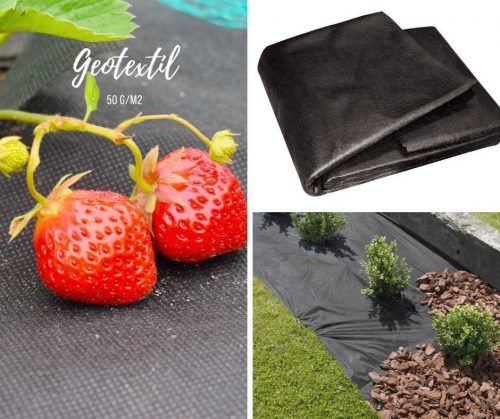 Geotextil   50 g/m2   fekete      1,6 *   5 m, Vegyes áru, talajtakaró