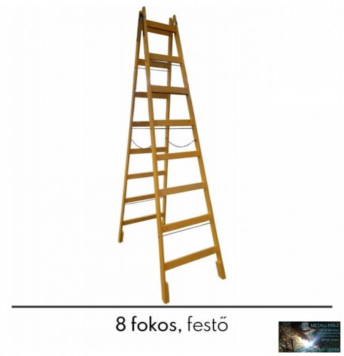 Létra fa 8 fokos festő