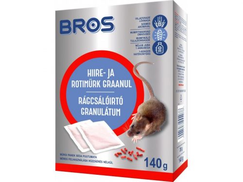 Bros Rágcsálóírtó granulátum 140g 29ppm B1632