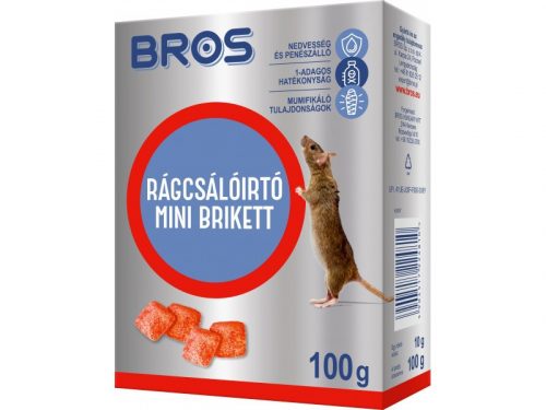 Bros Rágcsálóírtó paraffinos blokk 100g 29ppm B054