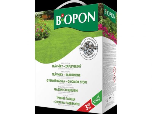 Bros-biopon növénytáp Gyep Elgazosodott gran. 3kg B1132