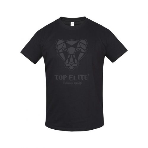 TOP ELITE PUFFY 3D logózott kereknyakú póló, fekete, 2XL