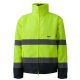 Dzseki jól láthatósági 2:1 (100%poliészter) TOP BUZZARD Y, fluo srága, 2XL