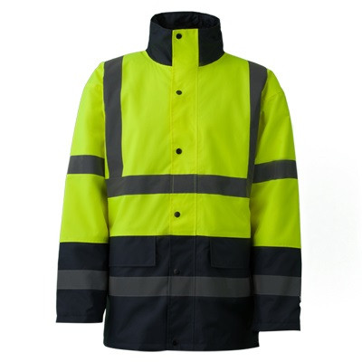 Télikabát jólláthatósági vízhatlan (100%poliészter) TOP EAGLE Y, fluo srága, 2XL