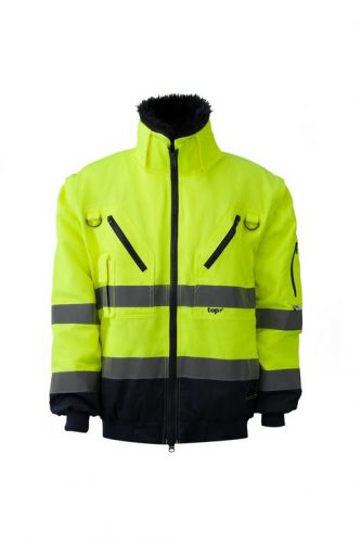 Pilóta Dzseki 3:1 (55%pamut) TOP FALCON FLUO, fluo sárga/sötétkék, 4XL