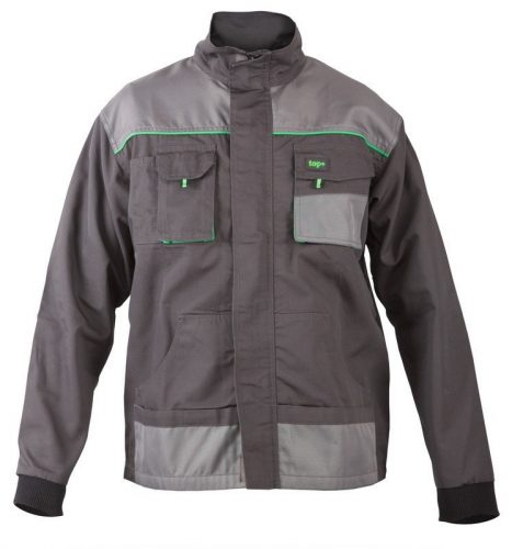 Munkakabát (65%poliészter 35%pamut) TOP GREEN JACKET, szürke, 3XL