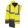 Télikabát multifunkcionális (100%poliészter) TOP MULTI FLUO-Y, fluo sárga, 2XL