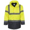 Télikabát multifunkcionális (100%poliészter) TOP MULTI FLUO-Y, fluo sárga, 4XL